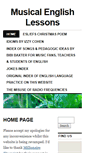 Mobile Screenshot of musicalenglishlessons.org