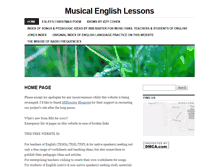 Tablet Screenshot of musicalenglishlessons.org